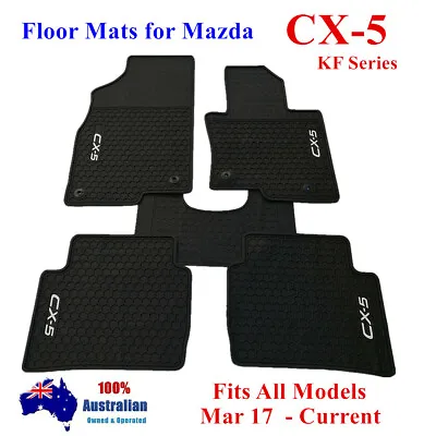 Heavy Duty Rubber Floor Mats Tailor Made For Mazda CX5 KF Series Mar 2017 - 2023 • $85