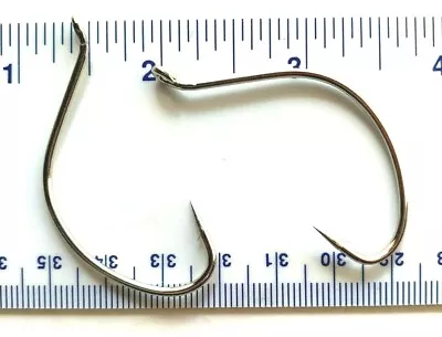 1000 GT 2X Nickel Wide Gap Hollow Point Kahle Fish Hooks Size 5/0 - Kahle Hooks • $84.99