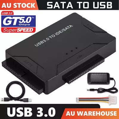 IDE SATA To USB 3.0 Converter Hard Drive Adapter Converter 2.5 /3.5  HDD/SSD Kit • $29.45