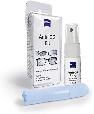 £14.99 • Buy Zeiss Anti Fog Kit Twin Pack For Lens / Optics / Glasses - Pack Of 2