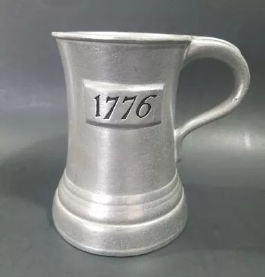 Vintage Wilton Columbia 1776 Pewter Beer Mug Stein Tankard  USA • $12.99