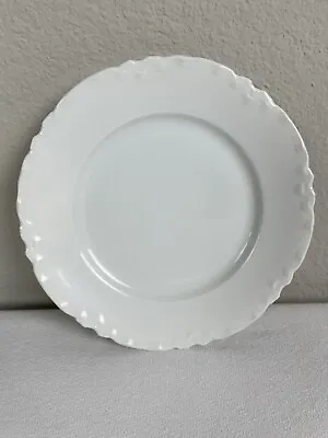 Vintage Habsburg M Z Austria Butter Pat Plate White Scalloped 6” • $15.68