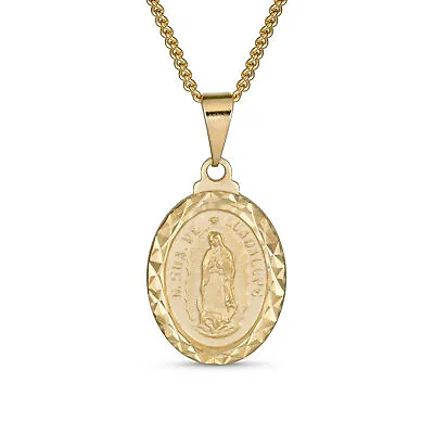 Religious Medal Jewelry Set Our Lady Of Guadalupe Virgin Mary Necklace • $14.99