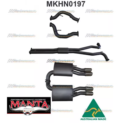 MANTA Twin 3  Exhaust With Hotdog Centre For Holden Commodore VE VF V8 Ute • $2786