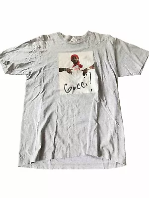 Vintage Supreme Gucci Mane Photo T-Shirt Size XL Grey Rare  • $180
