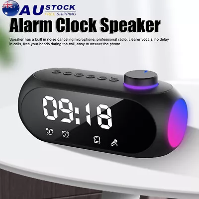 Digital Alarm Clock Radio For Bedroom Bedside FM Clocks With Wireless AU • $25.04