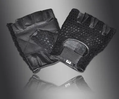 £4.95 • Buy Leather Gloves Fitness Exercise Training Cycling Gym Mesh Weight Lifting Padded