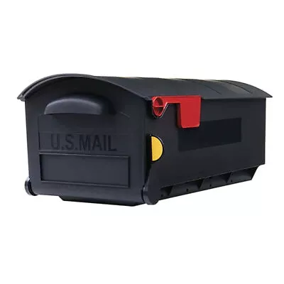 Patriot Large Plastic Post Mount Mailbox Black • $29.89