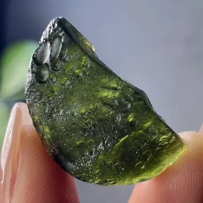 30CT Moldavite Genuine Raw Moldavite Crystal From Czech Republic PICcertificate • $5.50