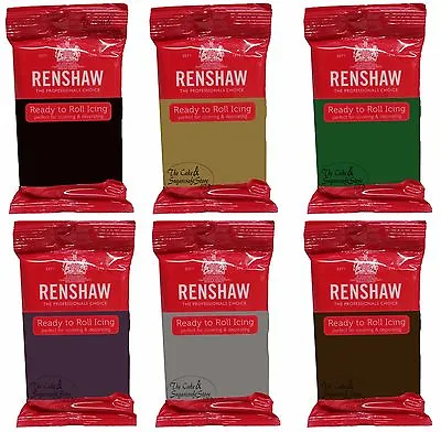 Renshaw Ready To Roll Icing Dark Colour Bundle • £7