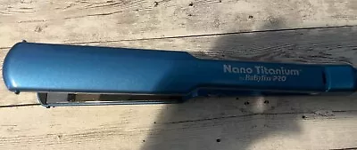 BaByliss PRO Nano Titanium Blue 1 1/2 Inch Hair Straightening Iron Works Great • $49.99