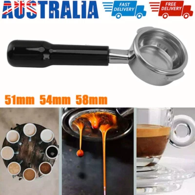 $46.69 • Buy Coffee Bottomless Portafilter For Delonghi Coffee Machine 51mm + Filter Basket