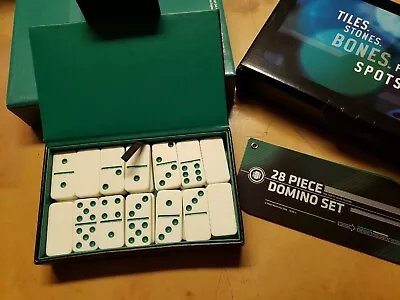 Marlboro Dominoes 28 Piece 2006 Philip Morris Promo Set W Case Rules Sim Leather • $18