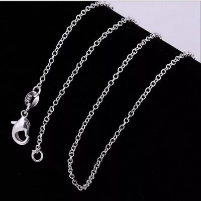 Wholesale 10X 16-30Inch Jewelry 925 Sterling Silver Plated ROLO Chain Necklaces • £5.39