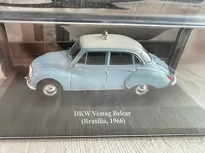 1966 DKW Vemag Belcar Taxi Brazil Blue & Ivory - 1/43 Altaya Ixo 3=6 • $17.58