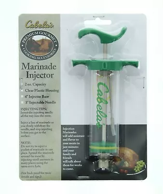 Cabela's Marinade Injector Premium Gourmet Cooking Accessory 2oz Flavor Syringe • $9.99