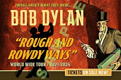 $19.99 • Buy Bob Dylan 12x18 Rough And Rowdy Ways World Tour Poster 2022 Band Concert 1