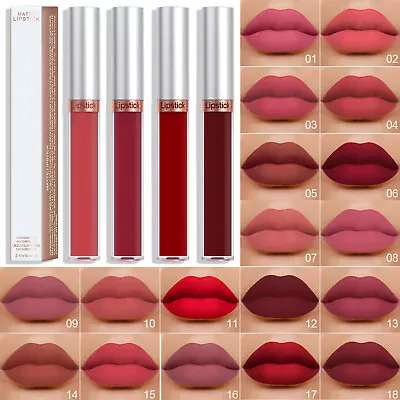 Matte Lipstick For Women Long Lasting Waterproof Lip Gloss Lip Plumper Makeup • $16