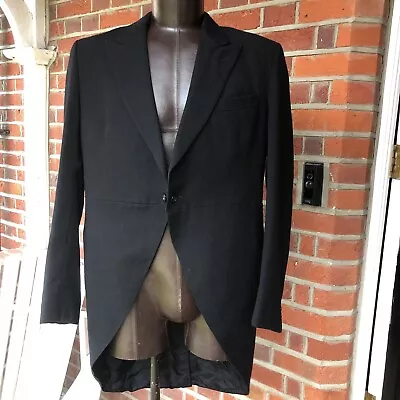 RARE. Vaughan Davies  Wales Vintage Bespoke Tailcoat Morning Coat 44” • $155.41