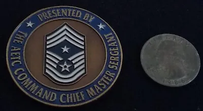 RARE USAF AETC Command Chief Master Sergeant Air Education Train Challenge Coin • $9