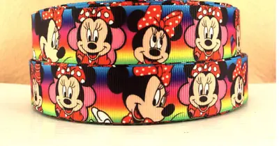 Grosgrain Minnie Mouse Micky Ribbon 1  25mm • £1.99