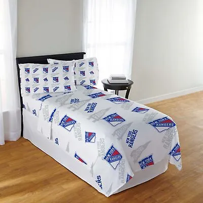 NHL Officially Licenced New York Rangers Sheet Set • $40.49