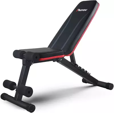PASYOU Adjustable Weight Bench Full Body Workout Multi-Purpose Foldable Incline • $189.90