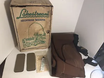 $69.99 • Buy Hodgman Lakestream IV All-Purpose Neoprene Waders NEW NOS Brown With Box Size LL