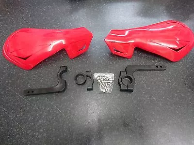 Universal Motorcycle Hand Guards Red Enduro Mx Motocross Pair Lite • $16.36