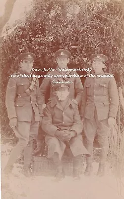 RPPC: WW1 - Location Portrait: Four Buffs (East Kent Regiment) • £6.99