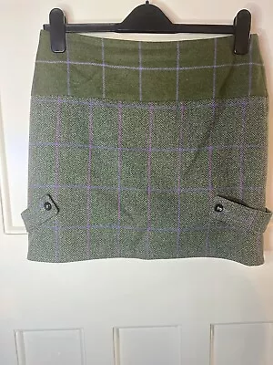 Liberty Freedom Duchess Punk Wool Tweed Skirt Size 10 Country Agriculture Farm • £35