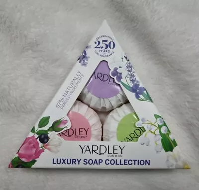 £6.99 • Buy Yardley Luxury Soap Collection English Lavender Rose Lily Of The Valley 3 X 50g