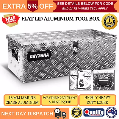 Aluminium Ute Tool Box Storage Truck Trailer Heavy Duty Lock Organiser Toolbox • $143.73