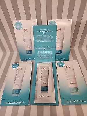 5 Moroccanoil Color Depositing Mask CLEAR High Shine Samples .35oz Each  • $18.95