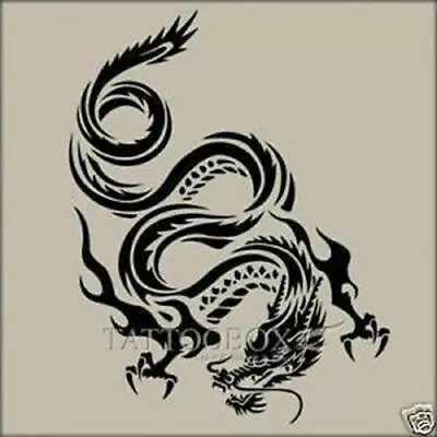 Temporary Tattoo Craft Airbrush Stencils - Floral Animal Dragon Skull & More • $15.95