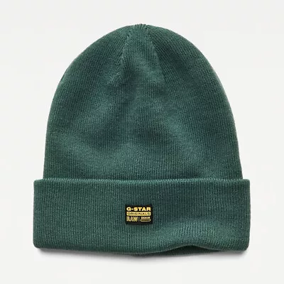 NWT Men's G-Star Raw Effo Beanie Long | Jungle Green | Knitted | Hat | Cap • $36