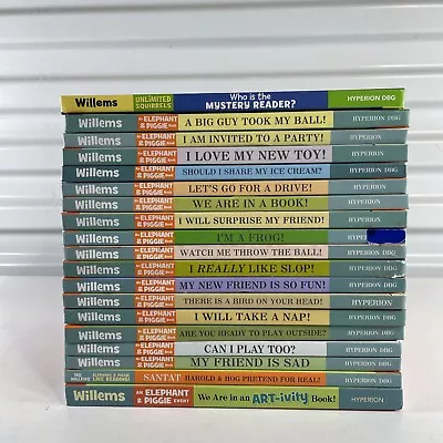 Lot Of 19 Elephant & Piggie Books Hardcover And Paperback By Mo Willems • $59.98