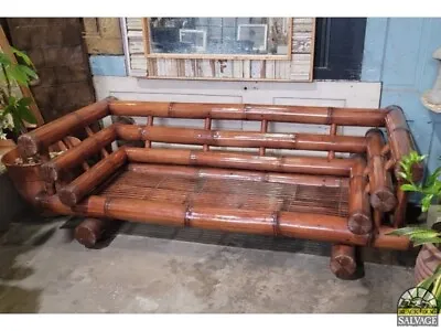 Vintage Giant Bamboo Mid-Century Sofa / Day Bed - Set Sold Separately • $1500