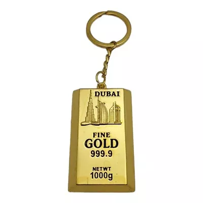 Dubai Gold Bar Keychain Souvenir Travel Tourist Gift Key Ring Bottle Opener UAE • $9.75