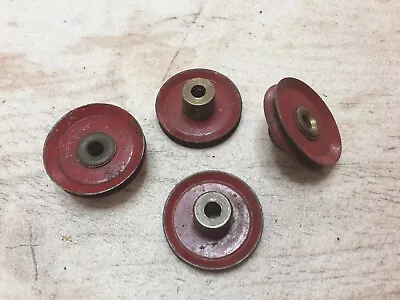 Meccano 4 X #22 1  Pulley With Boss 1937 Med Red • £1.50