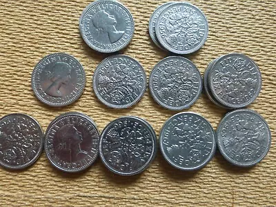 £1 • Buy *EXTREMELY FINE* SIXPENCES ~ Elizabeth II ~ CHOOSE YOUR YEAR Of  (Tanner) Coins