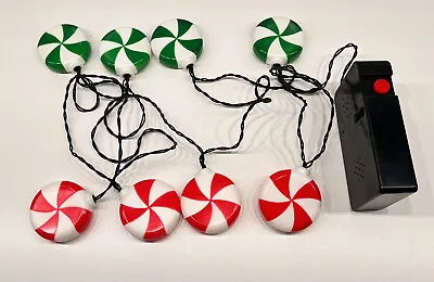 GEMMY INDUSTRIES Musical Red & Green Peppermint Christmas Lights - SEE VIDEO • $16.79