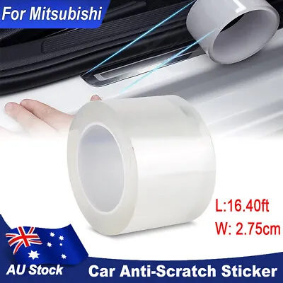 Transparent Vinyl Car Door Sill Scuff Covers Plate Sticker Bumper For Mitsubishi • $18.86