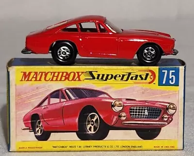 New Matchbox Ferrari Berlinetta (#75).  Rare Red Color.  Original Box • $122.50