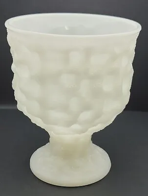 Vintage Eo Brody Milk Glass Bowl With Pedestal Planter Urn • $0.99