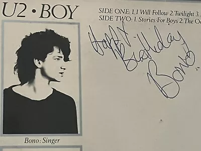 U2 Boy Album Signed 1980 • $5250