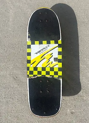 Vintage Preowned 80's Variflex Of California Yellow Splash Skateboard • $59.95