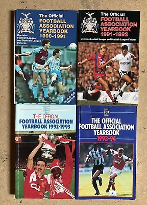 The Official FA Year Book : Four Volumes Covering Seasons 1990/91 To 1993/94 • £5