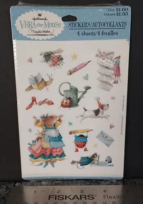 Vintage Stickers Hallmark Vera The Mouse Sticker Pack 4 Sheets Marjolein Bastin • $16.98