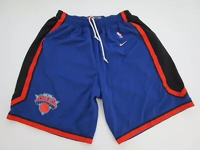 Mens XL New York Knicks Nike Team Blue Shorts Vintage • $49